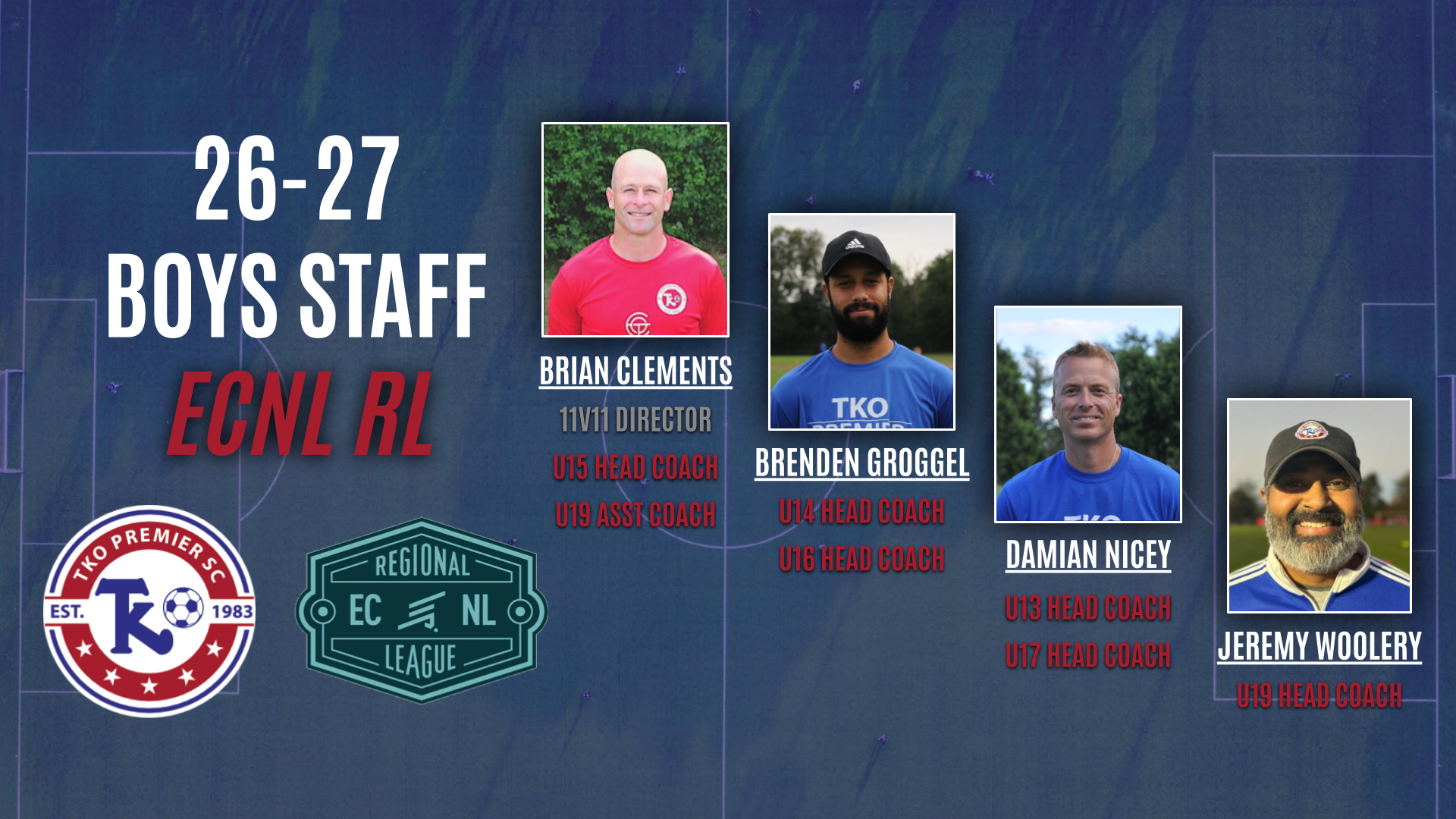 26 ECNL RL boys coaches